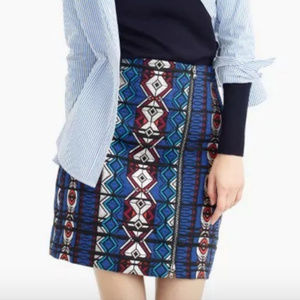 J.Crew jacquard mini skirt